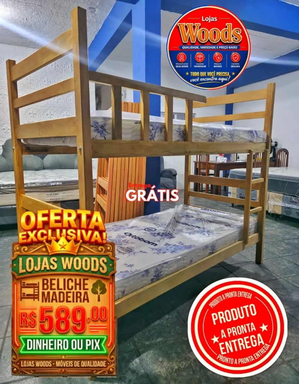 Beliche Madeira R$ 589,00 