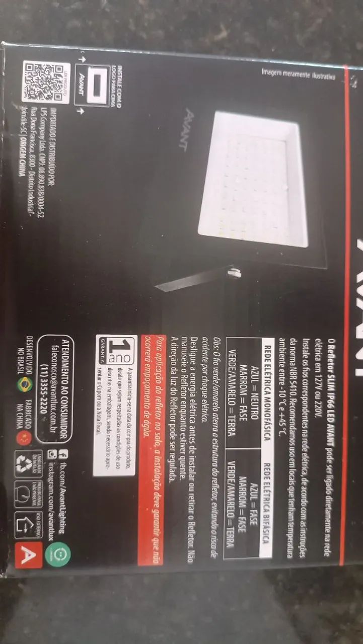 Luminarias Led super slim 100W ( caixa com 07 Und ) - Foto 2
