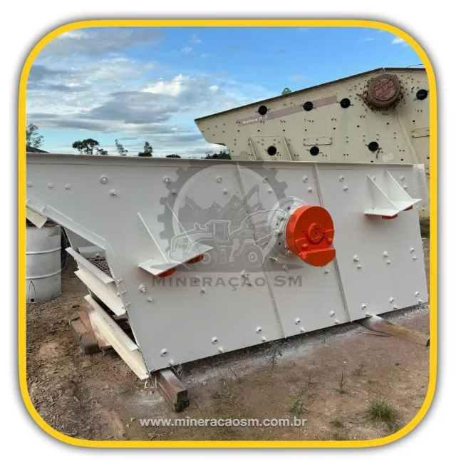 Peneira Vibratória classificatória, 2 decks, 4,0 X 2,0 m, completa e nova