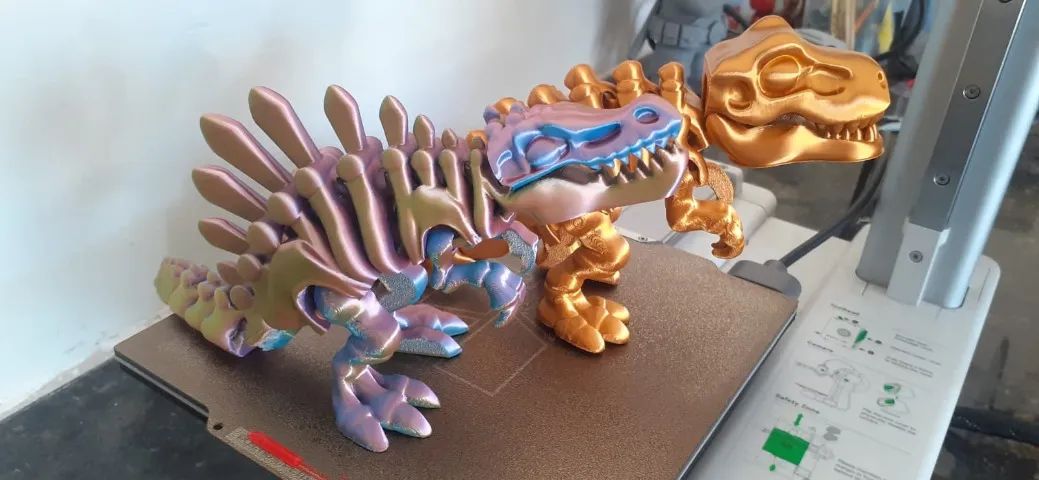 Dinossauro articulado 3d  KIT com 2 - Foto 2