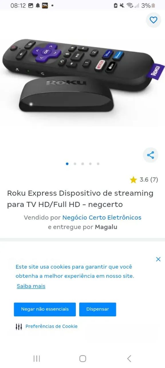 Vendendo  aparelho roku