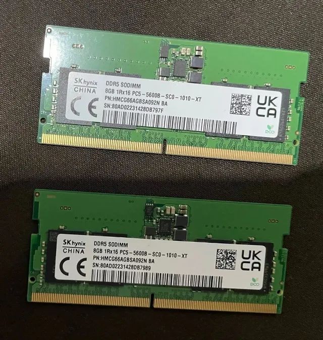 Memoria ram notebook ddr5 16gb (2x8gb) 5600mhz - Memória RAM - Dom