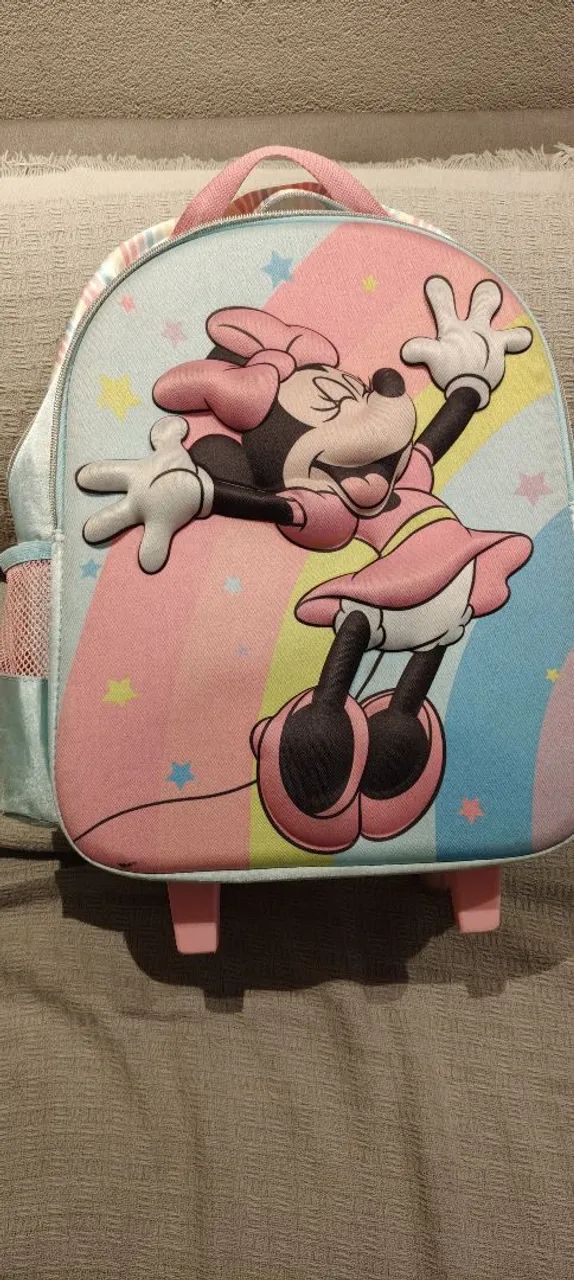 mochila da Minnie com rodinhas