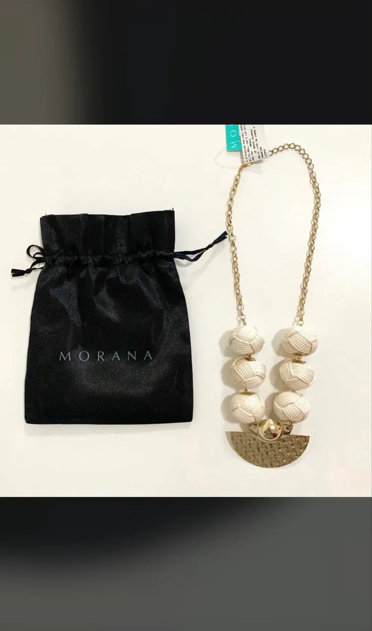 Novo - colar morana nunca usado dourado - Foto 2