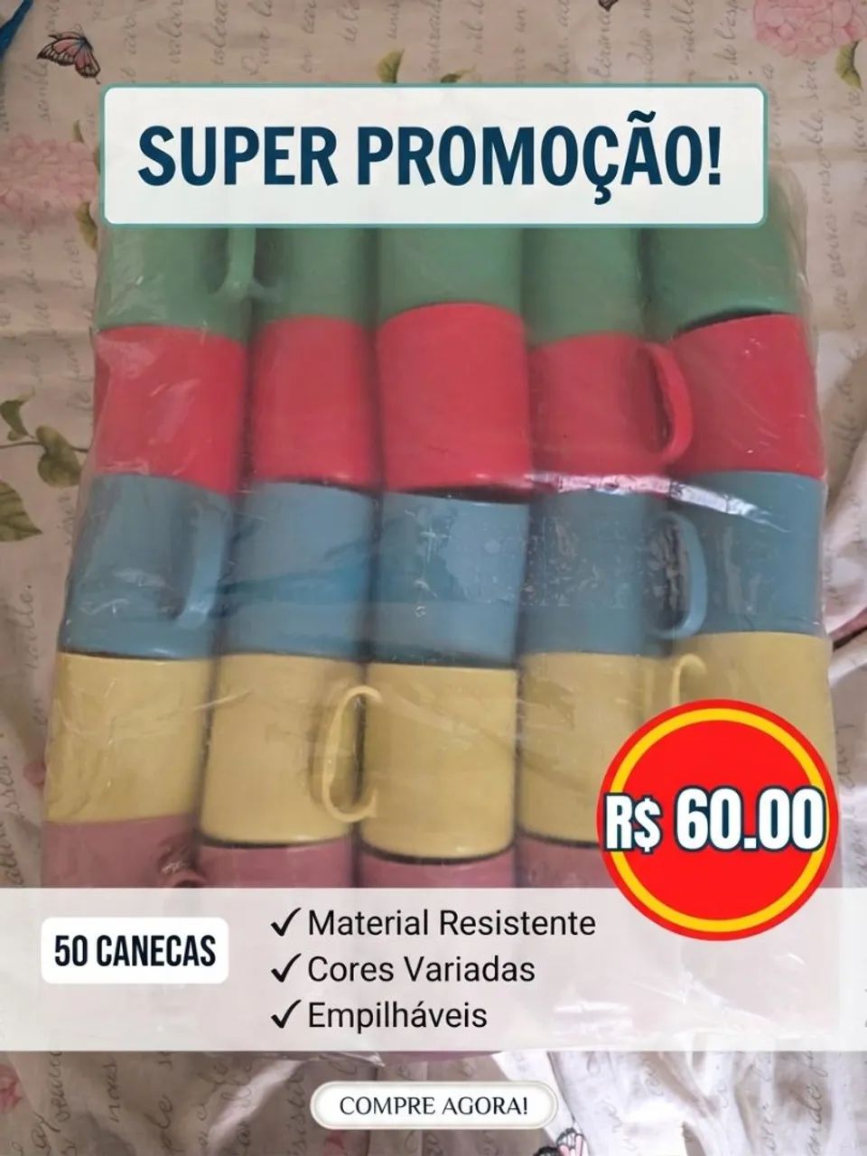 Kit 50 copos 