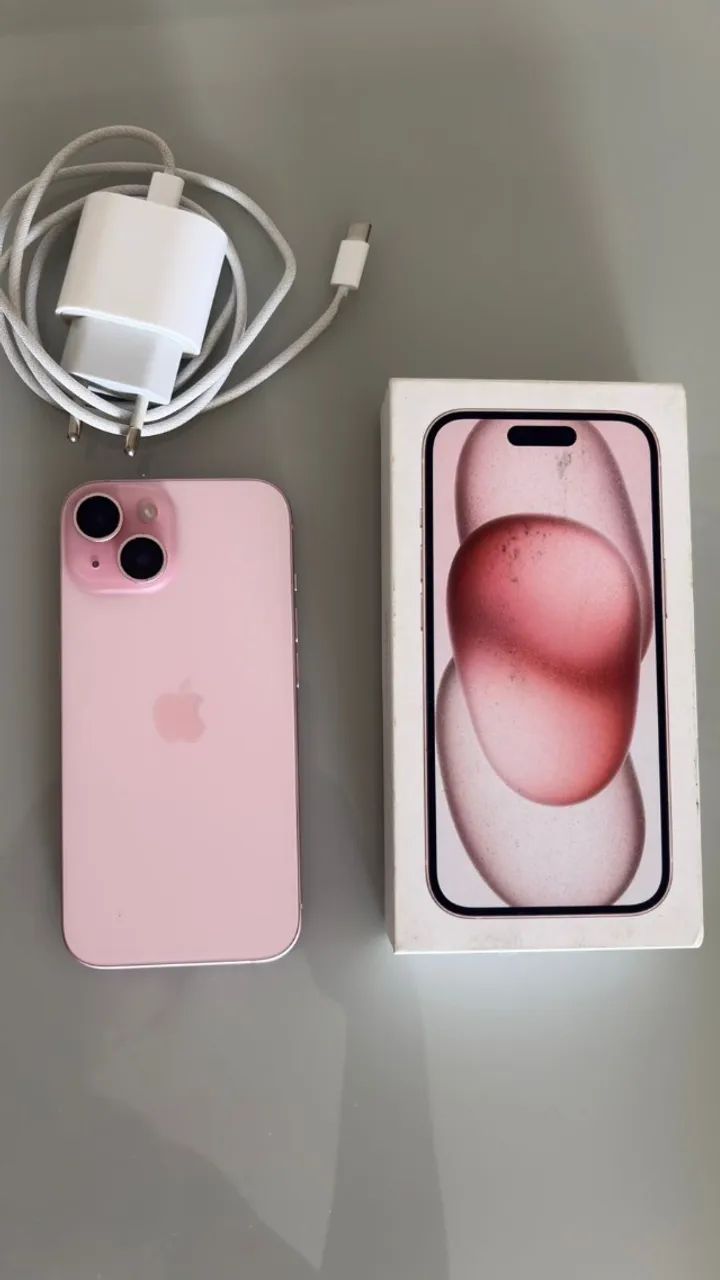 iPhone 15 de 512 GB na cor rosa - Foto 2