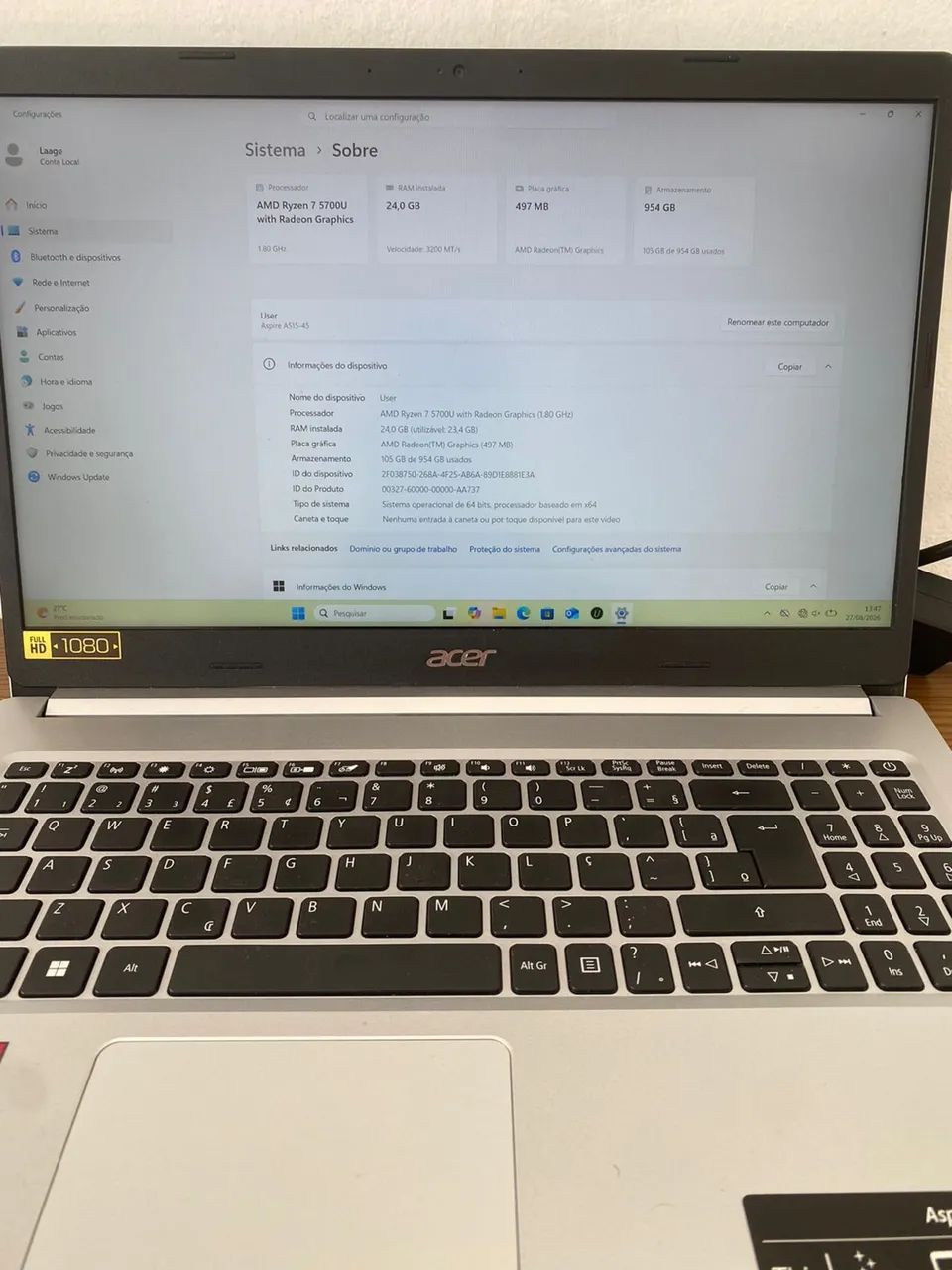 Notebook ryzen 7 - Foto 4