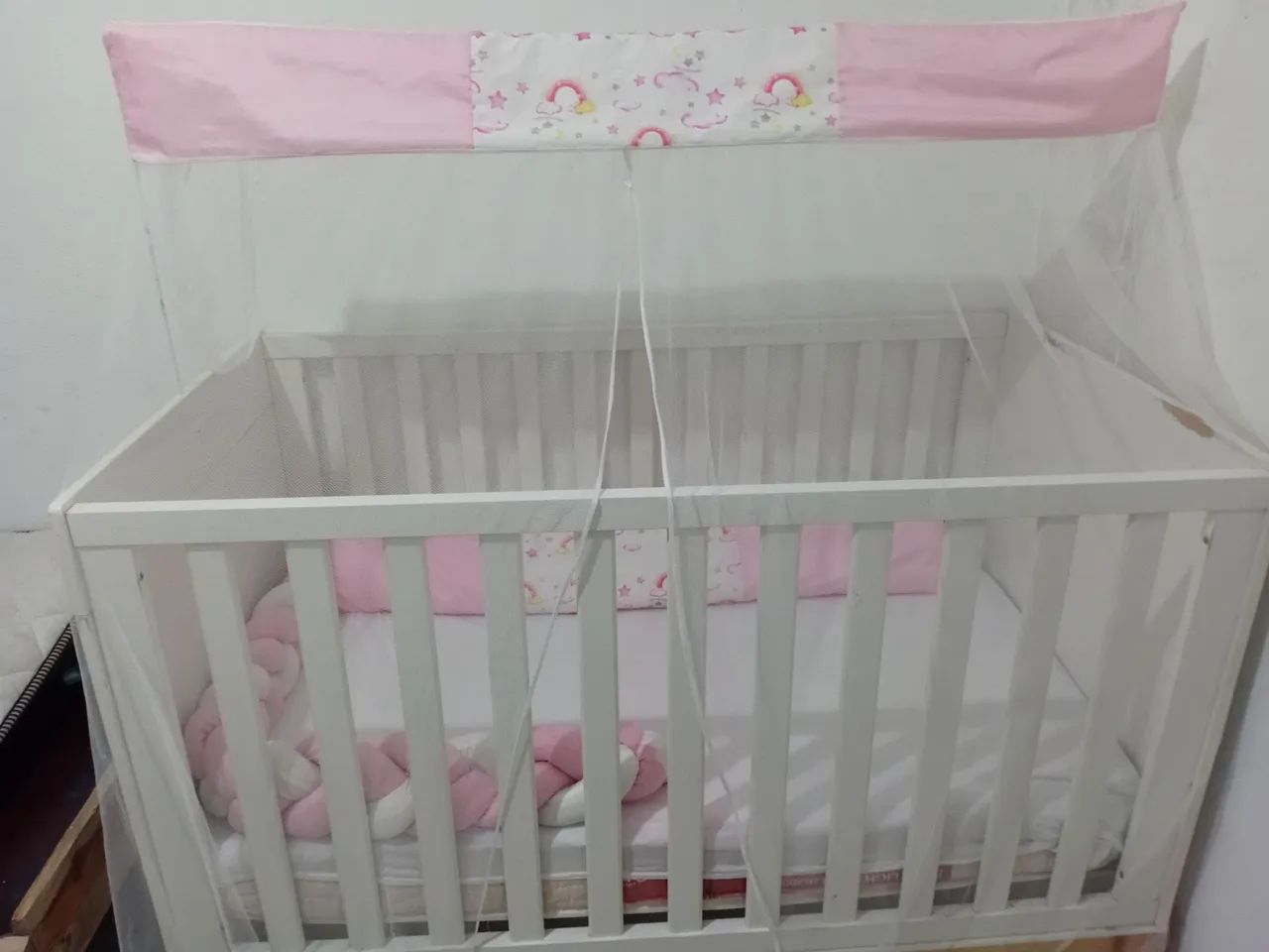 Berço e colchão usados, em bom estado, transforma-se em cama.   - Foto 4