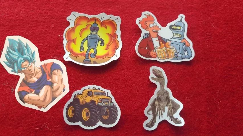 Lote 5 Adesivos geek