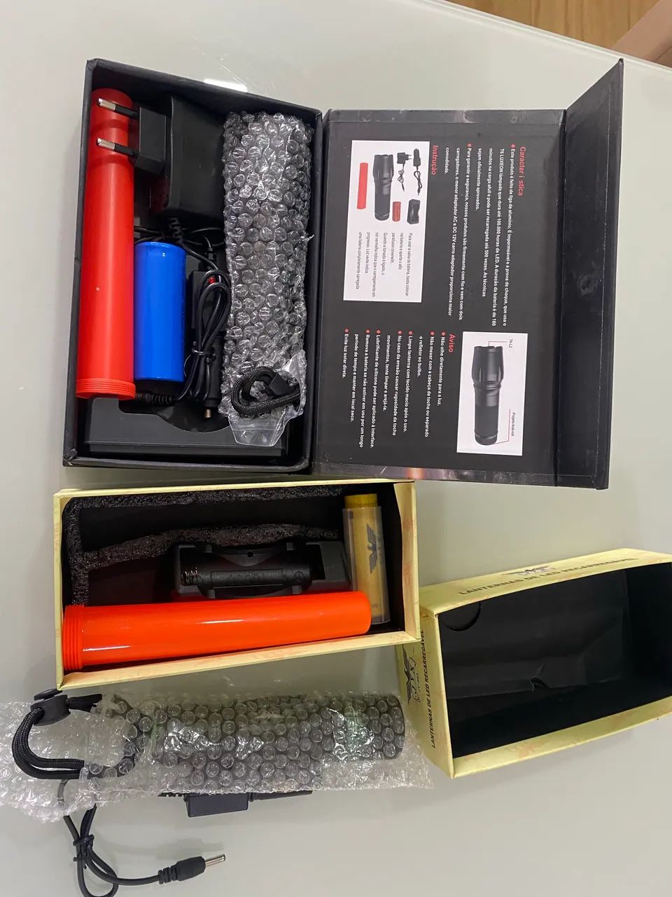 Kit 2 Lanternas táticas novas com varios acessórios  - Foto 2