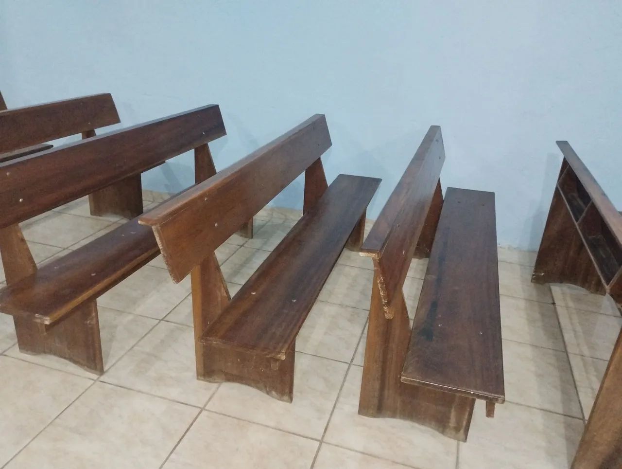 Bancos de madeira para igreja  - Foto 2