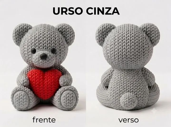 Ursinhos de coração 3D  - Foto 4