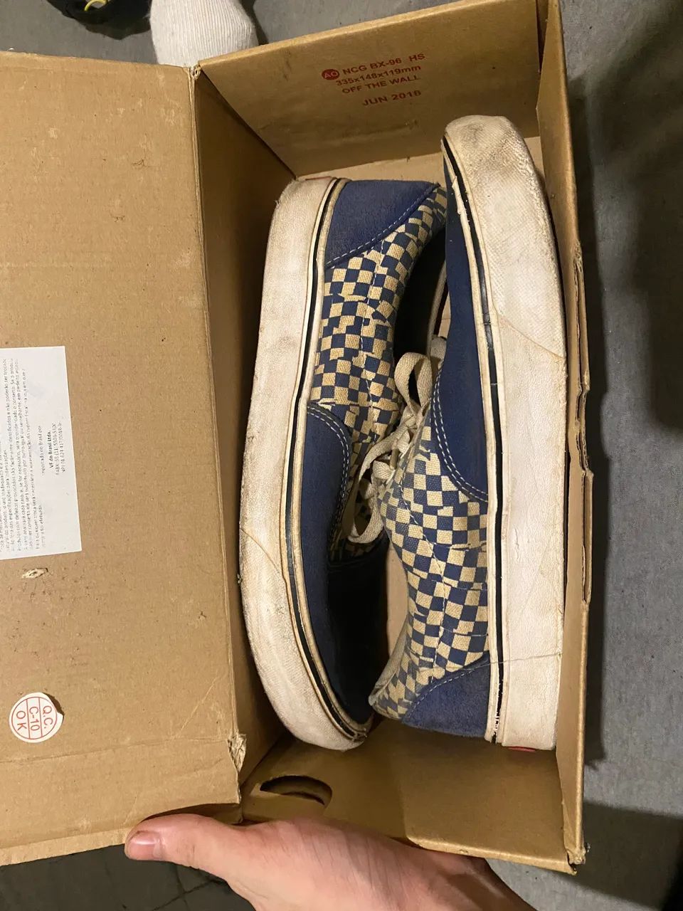 vans  authentic quadriculado azul - Foto 2