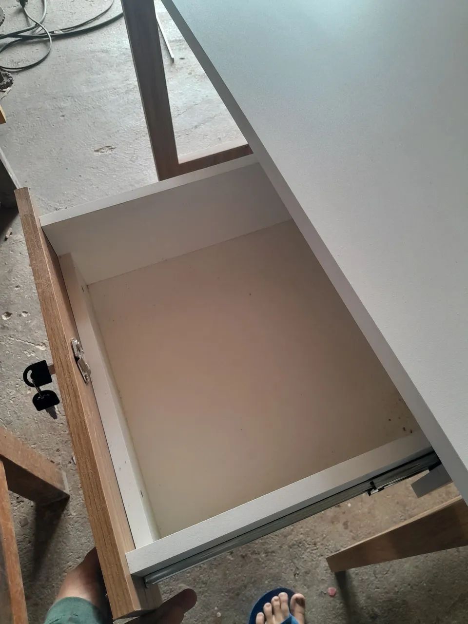 mesa de mdf 100% com gaveta - Foto 3