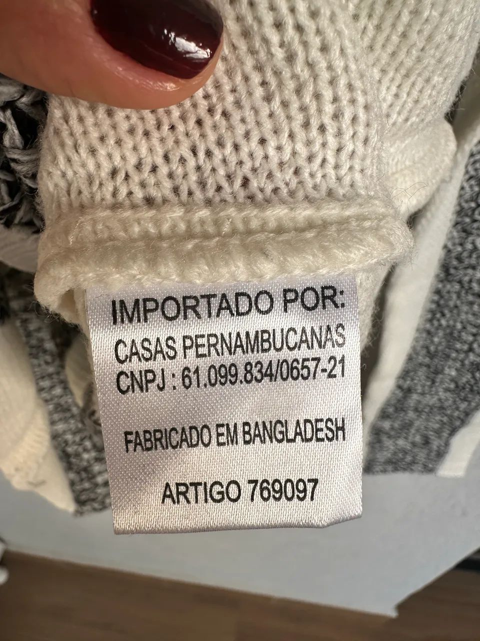 Blusa tricô feminina listrada  - Foto 4