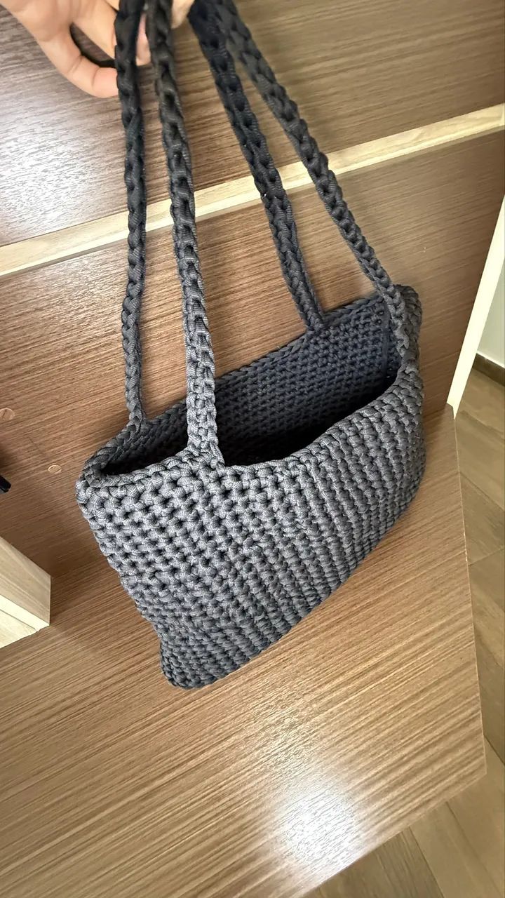 Bolsa tote de crochê  - Foto 2