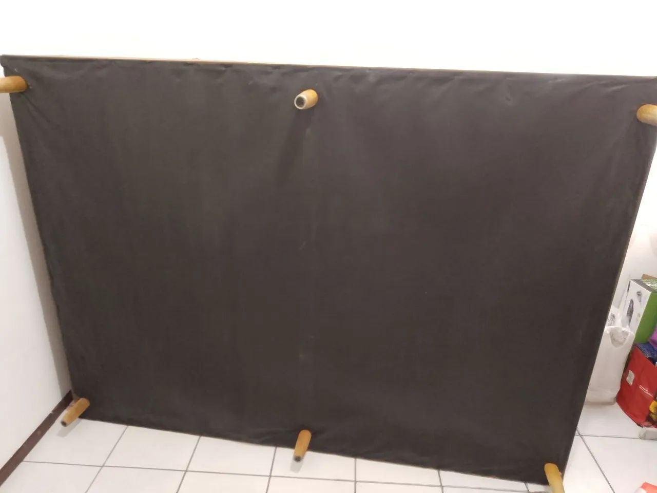 Basebox casal 188x138, pés e base em madeira
