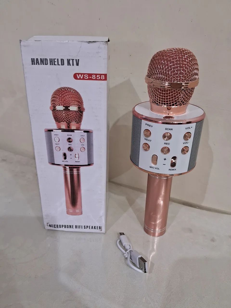 Microfone Karaoke com Blutetooh Novo - Foto 2