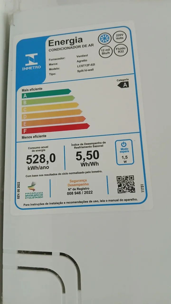 Ar condicionado Split inverter Agratto 12000 BTUs - Foto 3