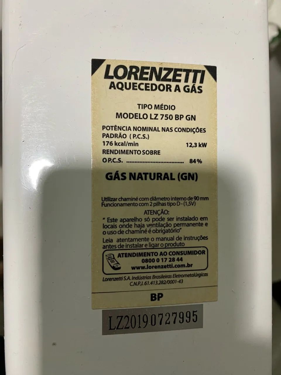 AQUECEDOR A GÁS LORENZETTI  - Foto 3