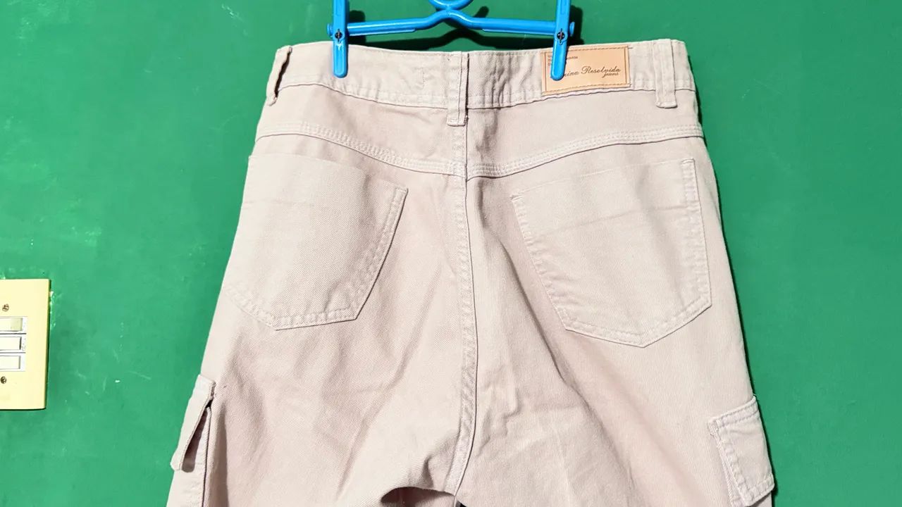 Calça Cargo BRIM - Tamanho 42 - BEGE - Foto 3