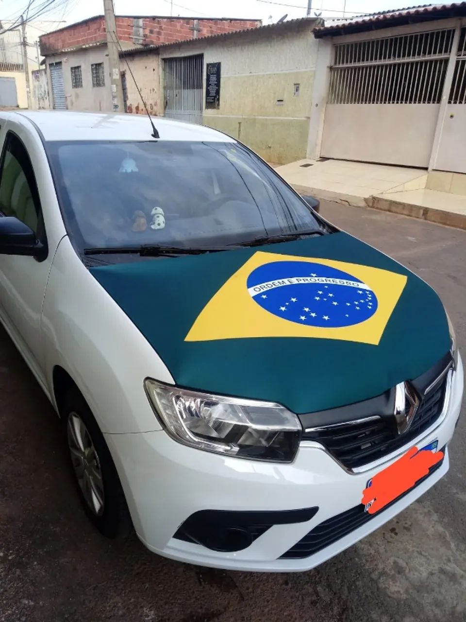 Bandeira Brasil Capô Carro Cores Vivas  - Foto 3