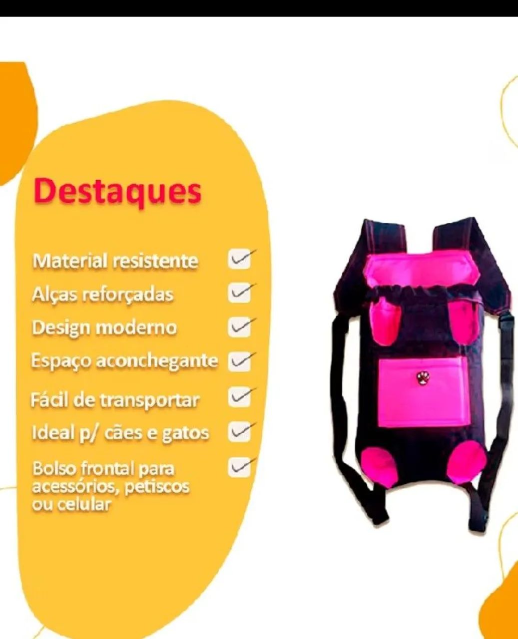 Bolsa canguru para pets  - Foto 3