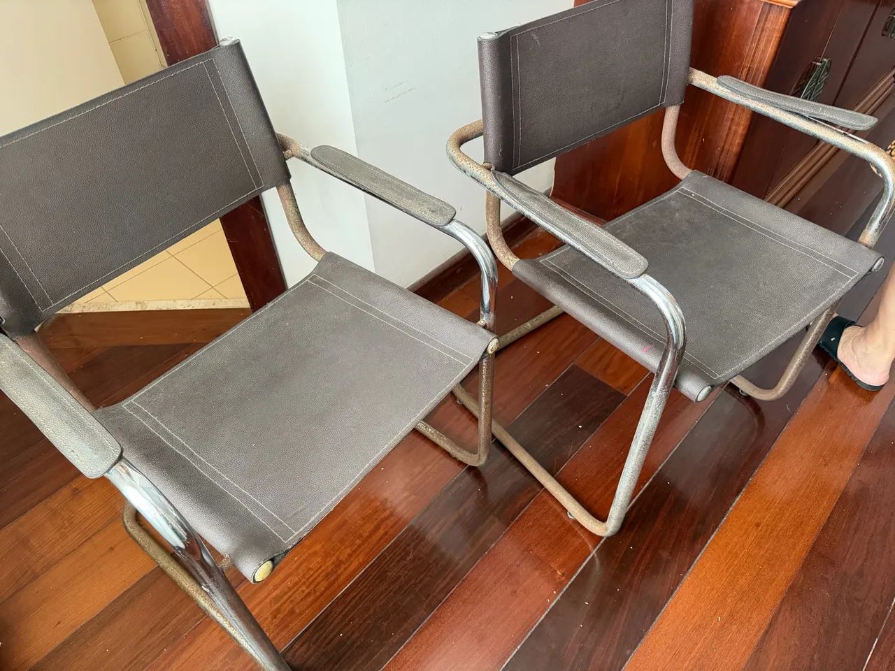 Par de cadeiras cantilever vintage - Foto 3