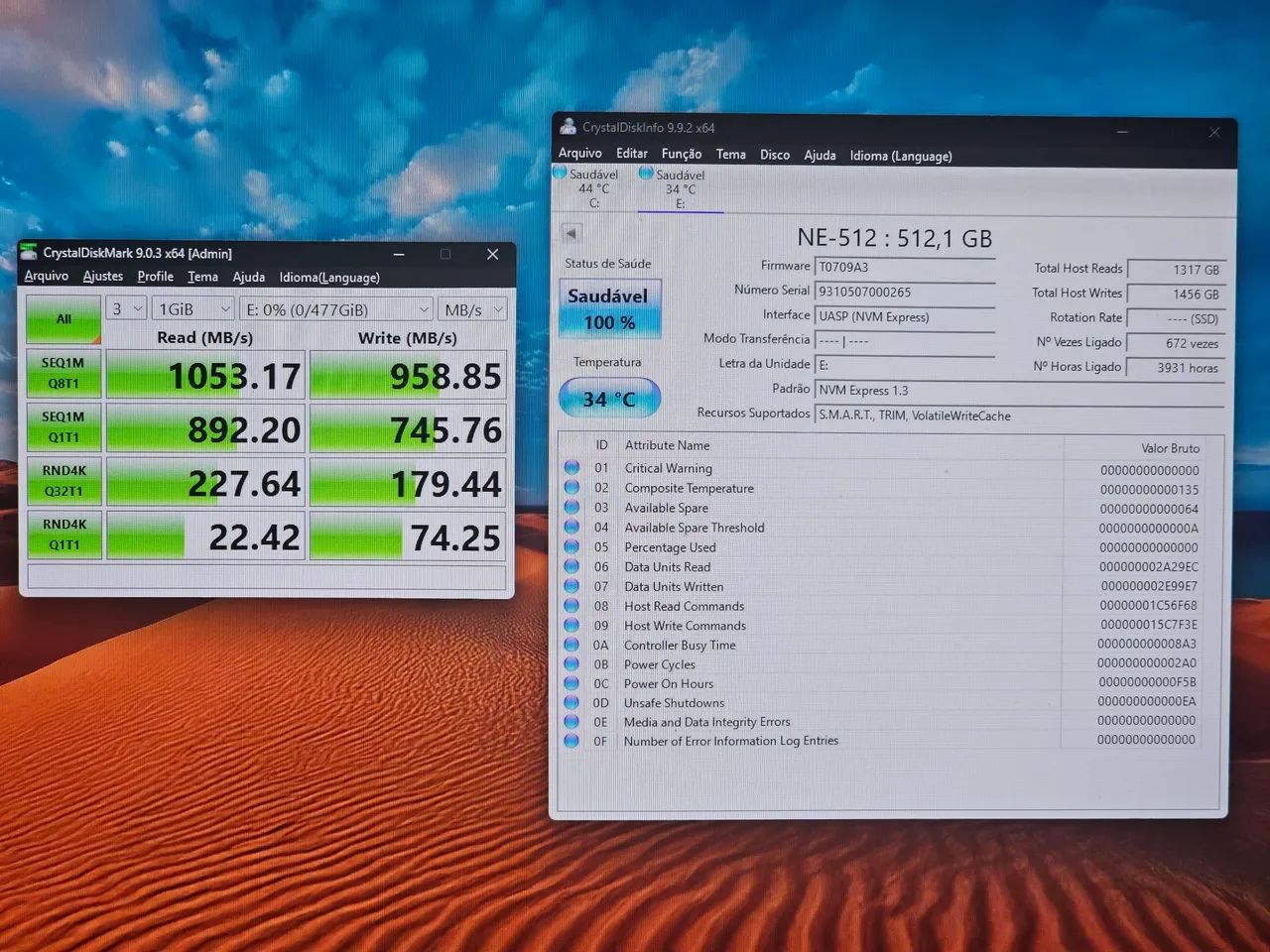 SSD NVMe M2 512Gb com dissipador da XPG - Foto 3