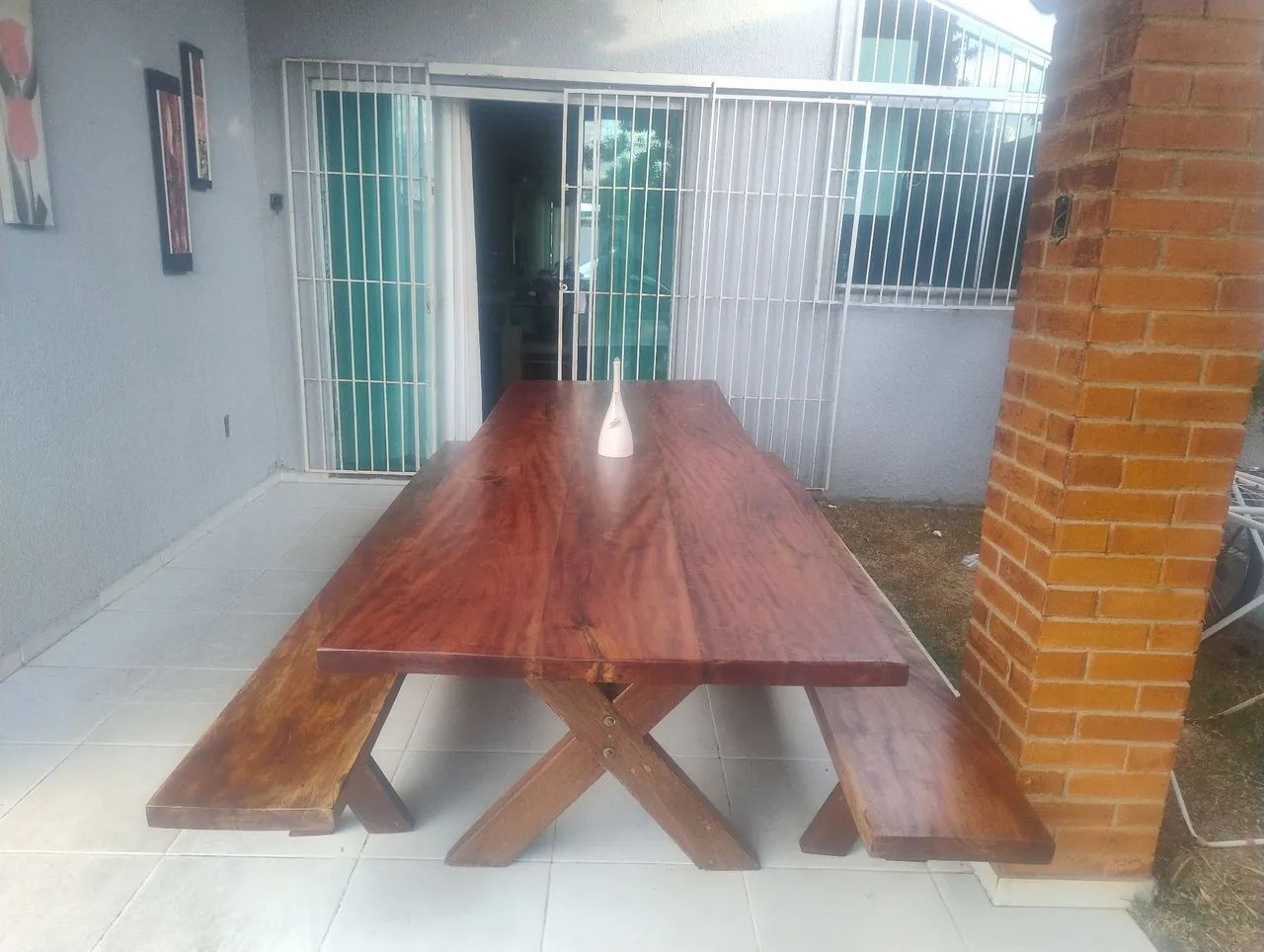 mesa de madeira maciça  - Foto 2