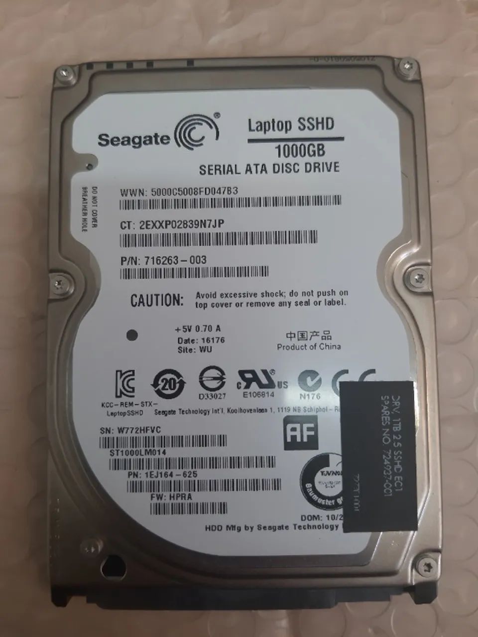 HD 1TB 2.5'' -Notebook
