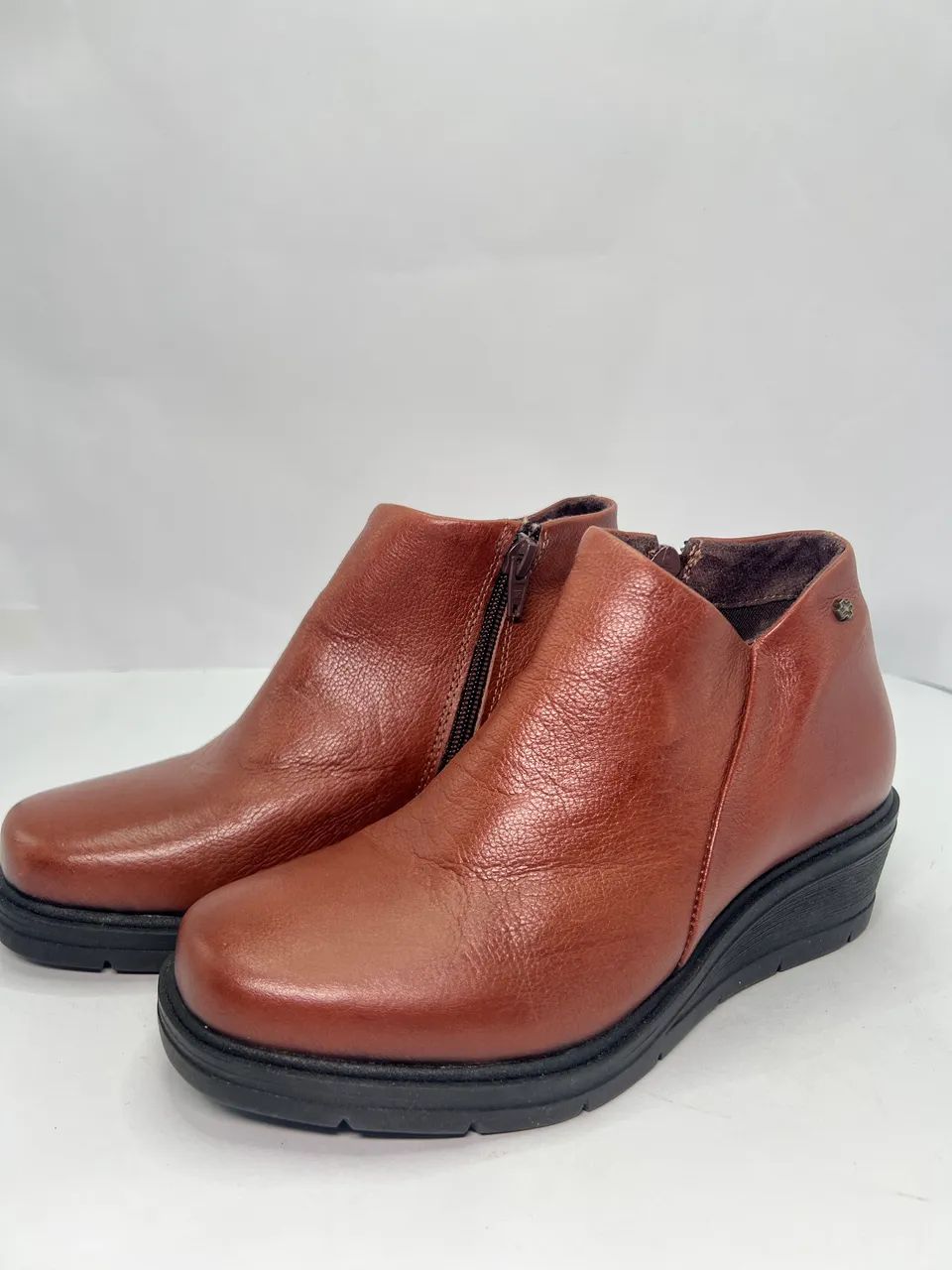 Bota feminina Marrom Perlatto - Tamanho 34 - Foto 2