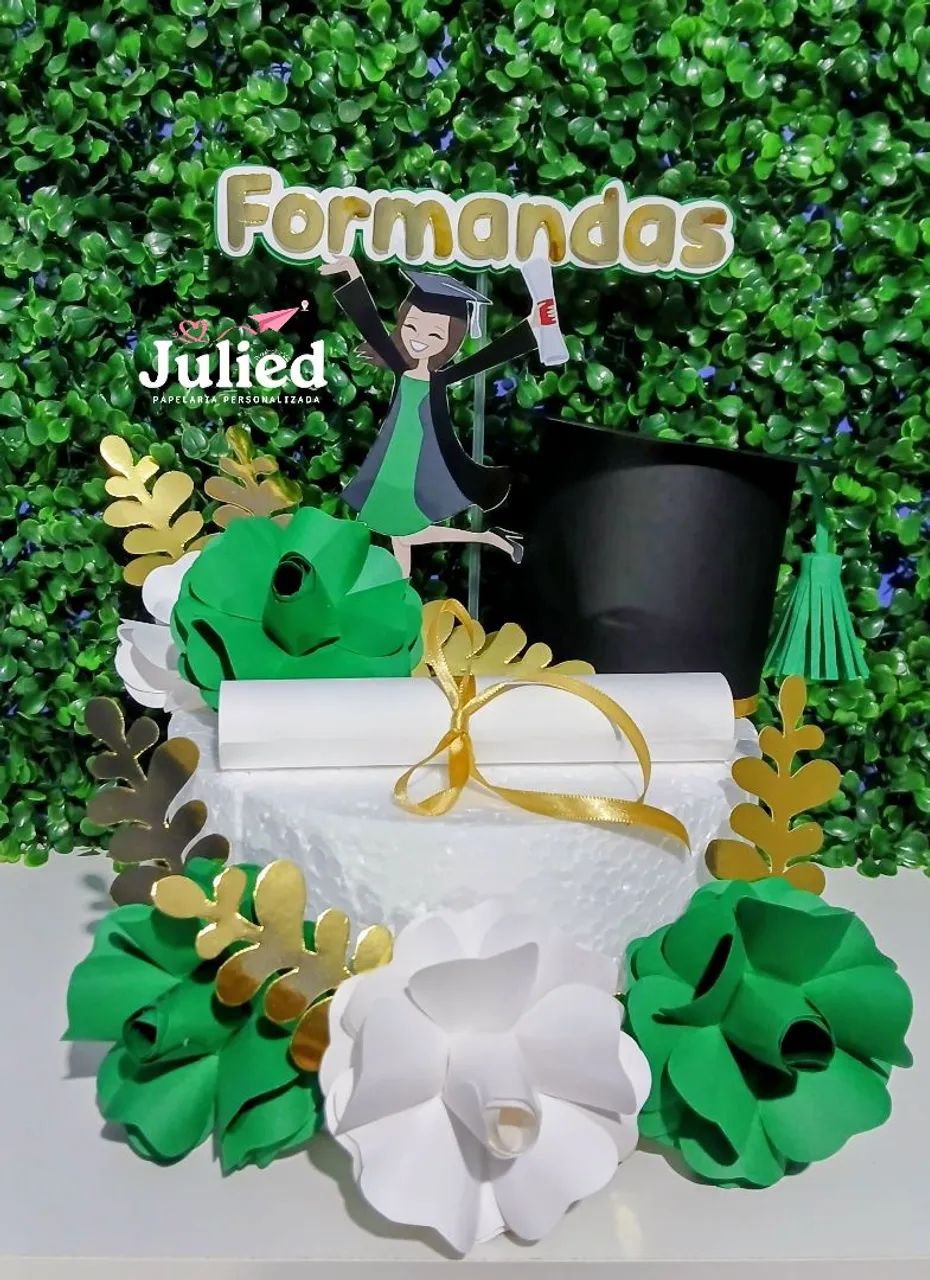 Topo de bolo 3d em camadas  - Foto 3