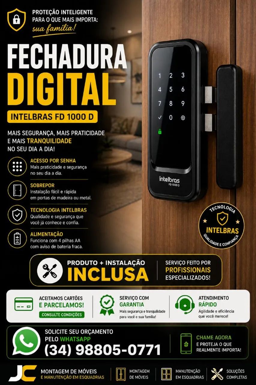 Fechadura digital sobrepor 