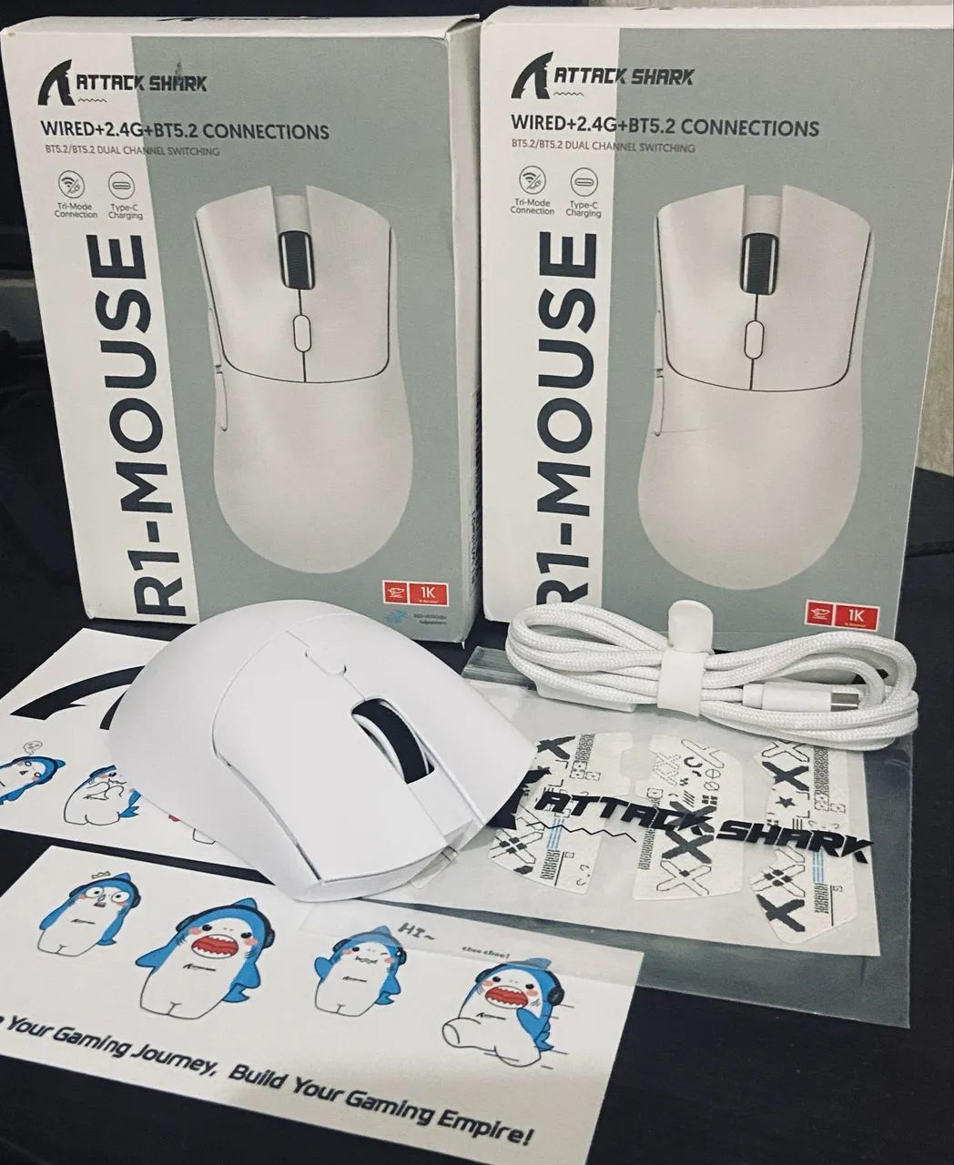 Mouse Gamer sem fio - Attack Shark R1  - Foto 2