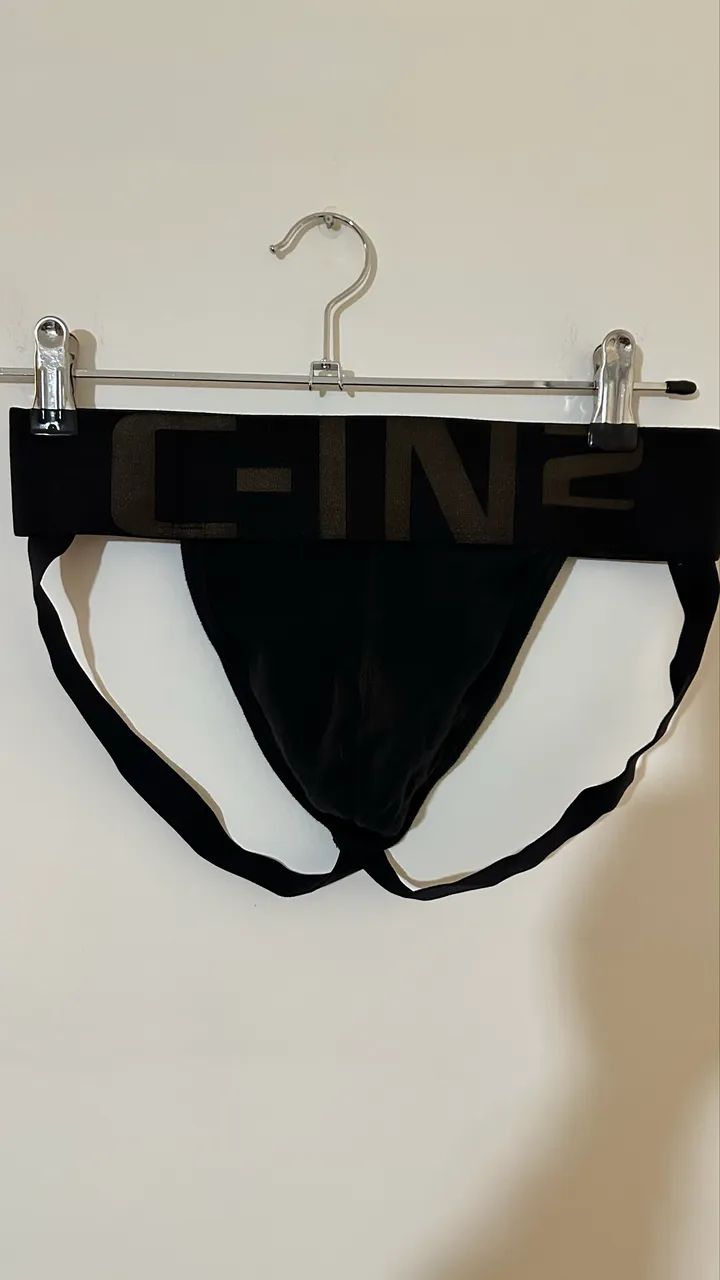 Cueca Jockstrap masculina C-in2 preta tamanho M