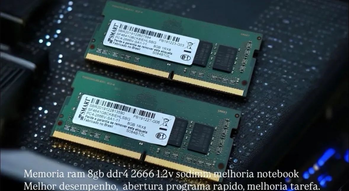 Memoria ram 16 ddr4 de 2400 da Smart ( seminovas ) e testada 