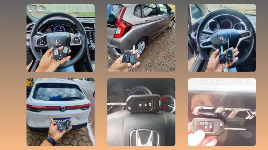 Chave Honda Presença, Canivete, Telecomando e Reserva Simples Com Serviço de Codificação - Foto 2