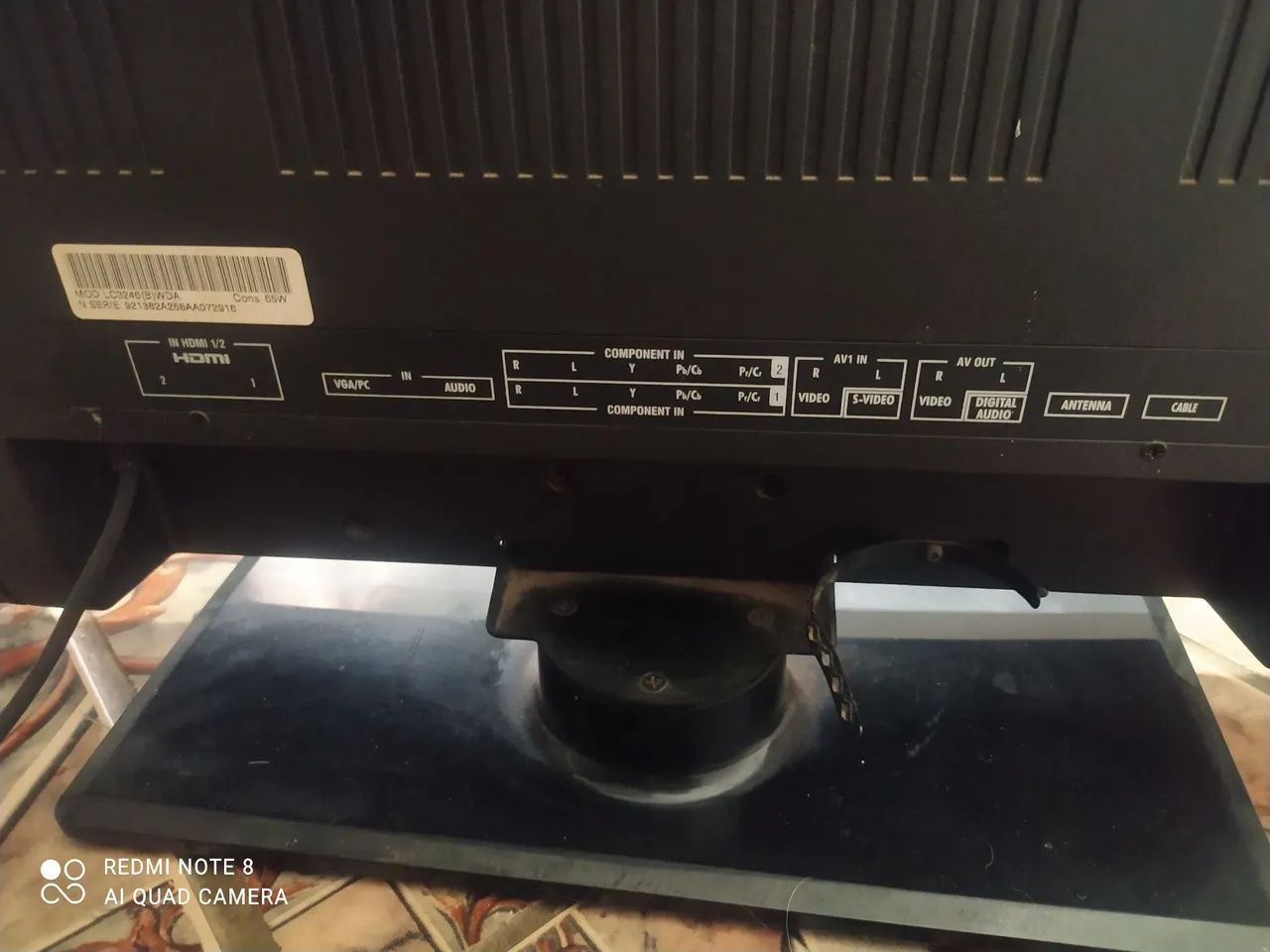 TV 32? - Funcionando Perfeitamente | Detalhe: Linha Vertical no Canto da Tela - Foto 4