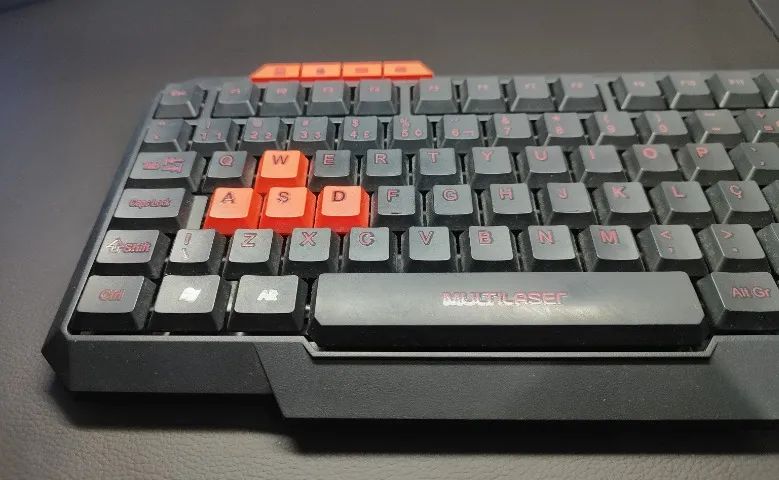 Teclado Gamer Multilaser TC160 USB - Teclas Multimídia e Atalhos RED - Foto 4