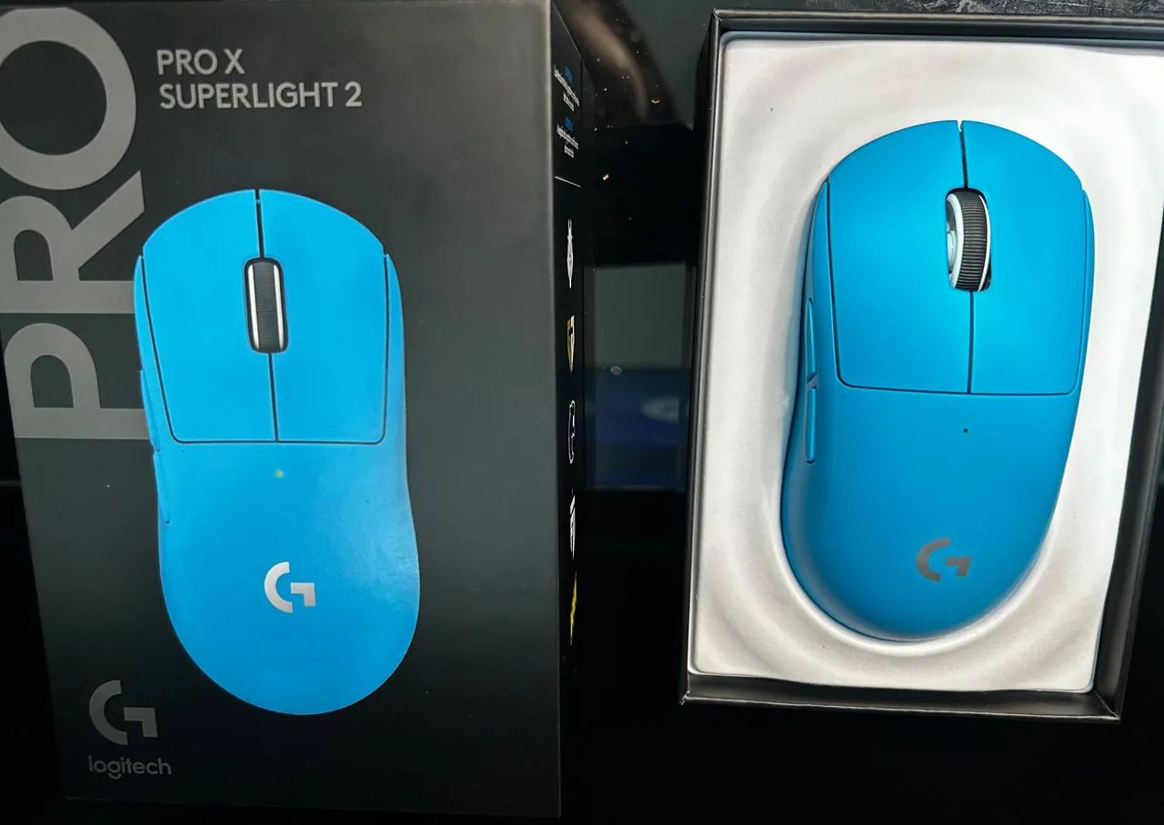 Mouse Logitech EDIÇÃO LIMITADA CYAN - Pro X Superlight 2
