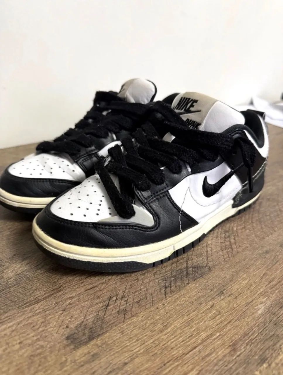 Tênis Nike Dunk Low Disrupt 2 - Panda usado - Foto 2