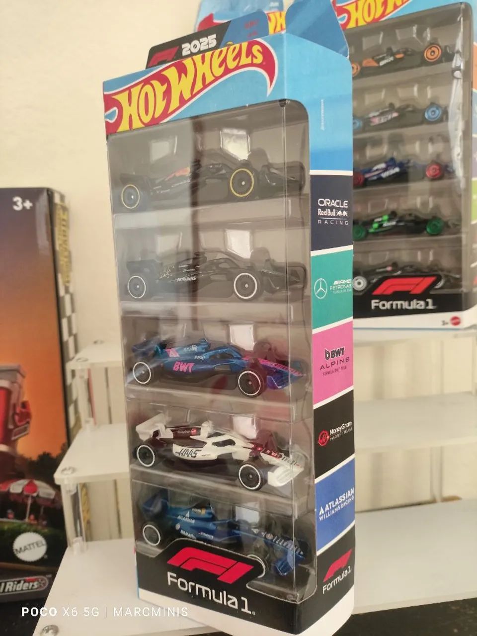 Miniaturas Fórmula 1 Hot Wheels - Pack com 5 Carros (2025) - Foto 2