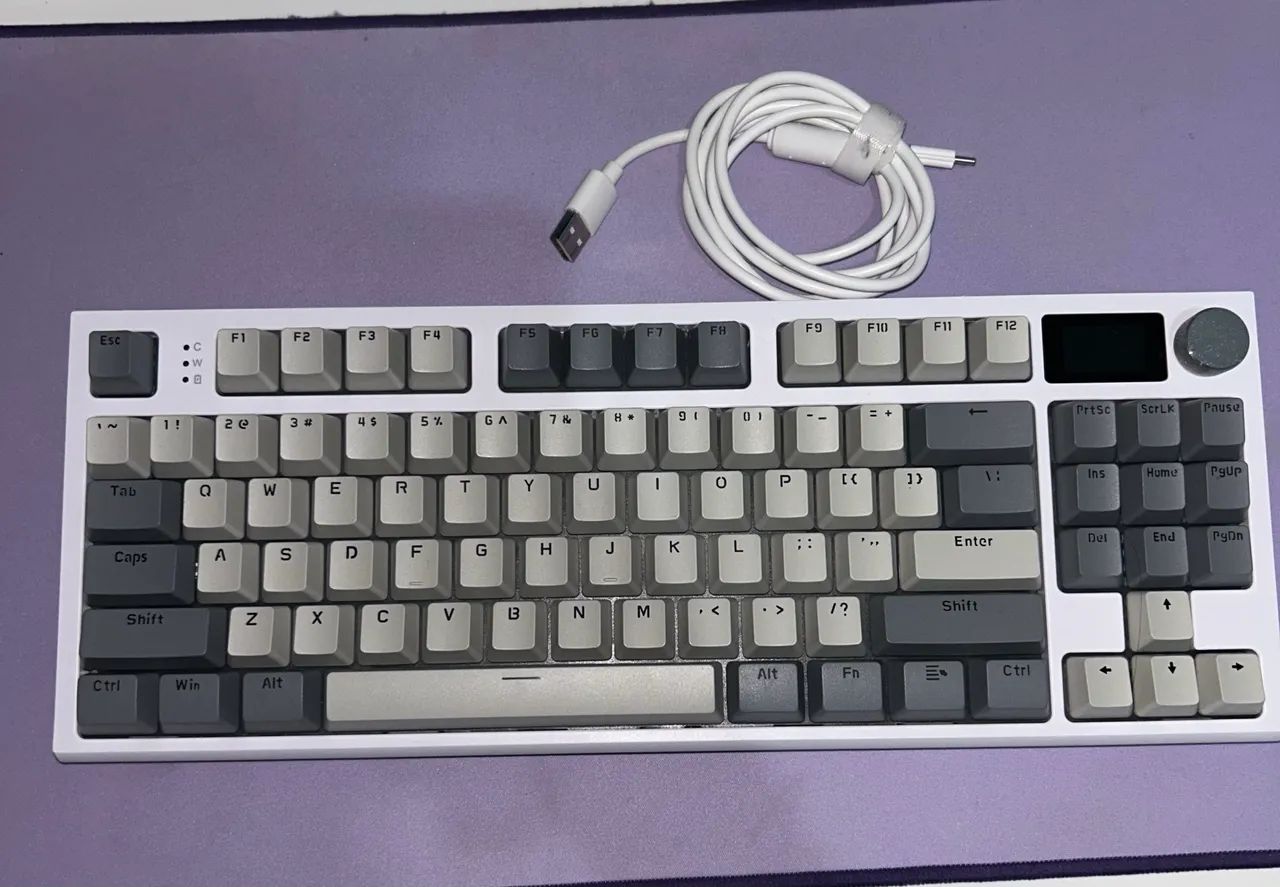 Teclado Mecânico Gamer Attack Shark K86 Bluetooth / Tri Mode / 2.4G.  - Foto 5