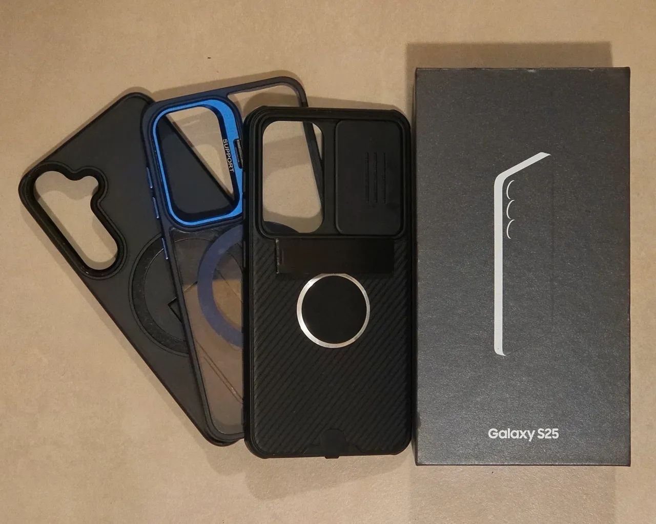 Caixa Original Galaxy S25 + Kit 3 Capas (Com Nillkin Premium)