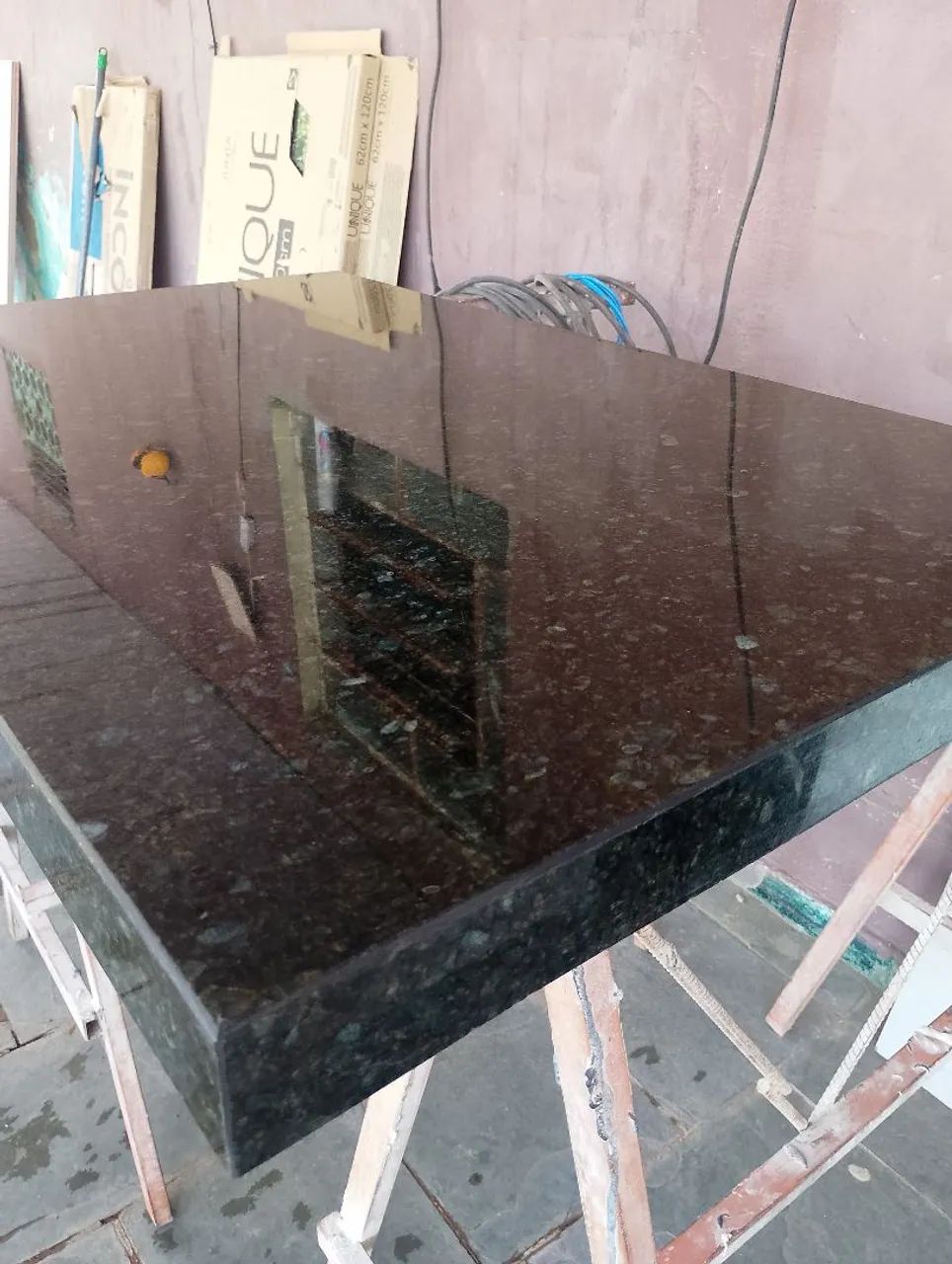 Balcão em Granito Verde 1,00x60 - Foto 2