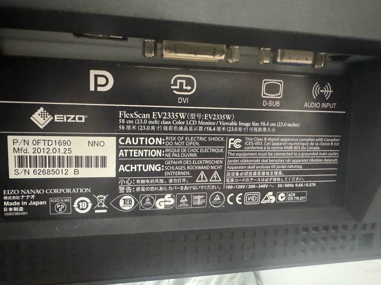 Monitor Eizo 23? original em perfeito estado. - Foto 2