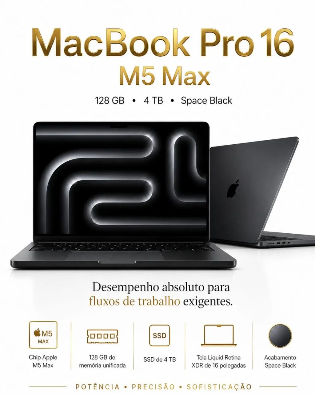 Apple MacBook Pro 16 M5 Max 128 GB / SSD 4 TB Space Black