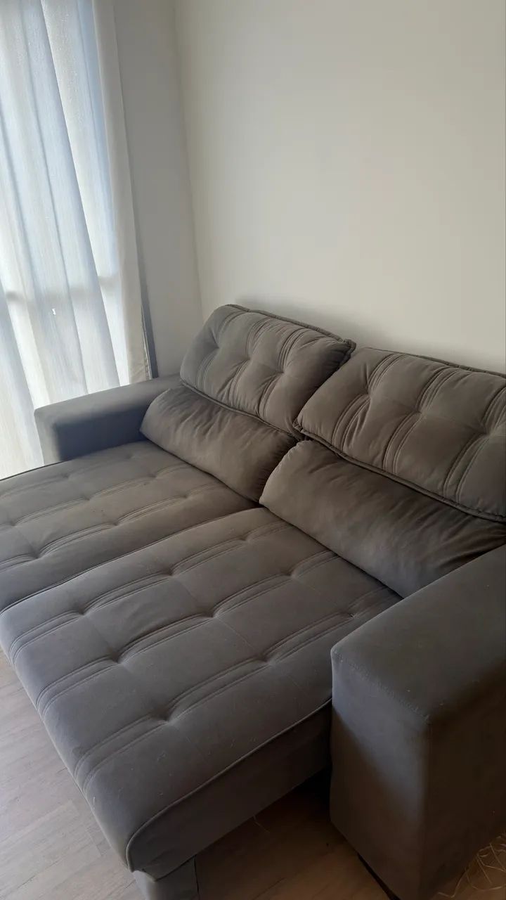 Sofá Retrátil Reclinável 3 Lugares  - Foto 4