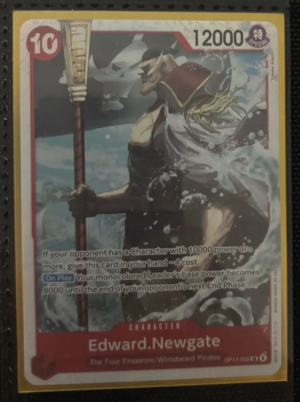 Carta de One Piece Edward.Newgate da nova coleção 
